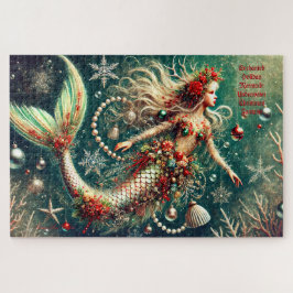 Puzzle Fantasía de la sirena navideña encantada