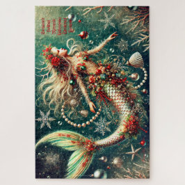 Puzzle Fantasía de la sirena navideña encantada