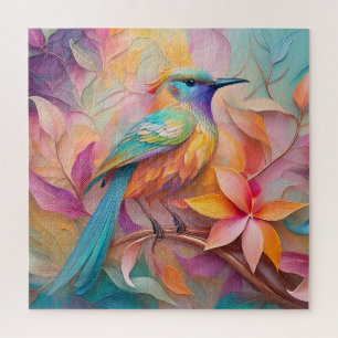 Puzzle Fantasia de pájaro cantor de garganta violeta