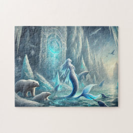 Puzzle Fantasia de Sirena Ártica Escena Polar