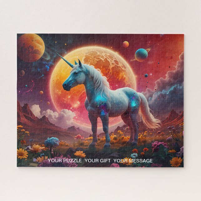 Puzzle Fantasía de Unicornio encantada (Horizontal)