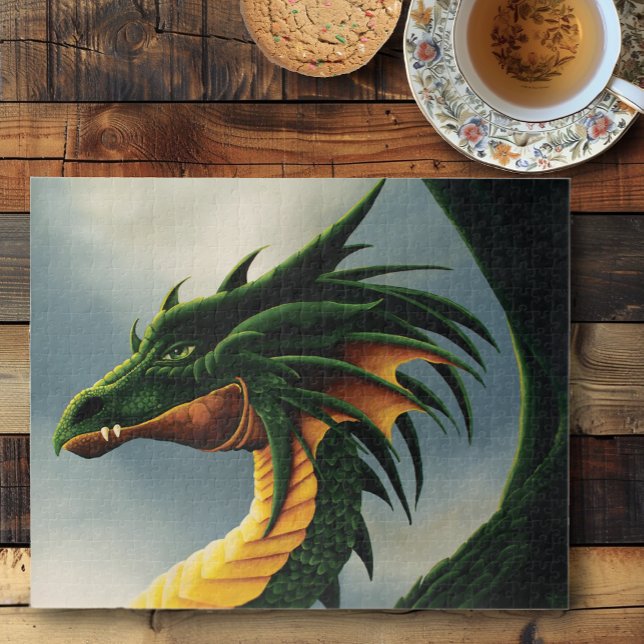 Puzzle Fantasía del Dragón Verde (Subido por el creador)