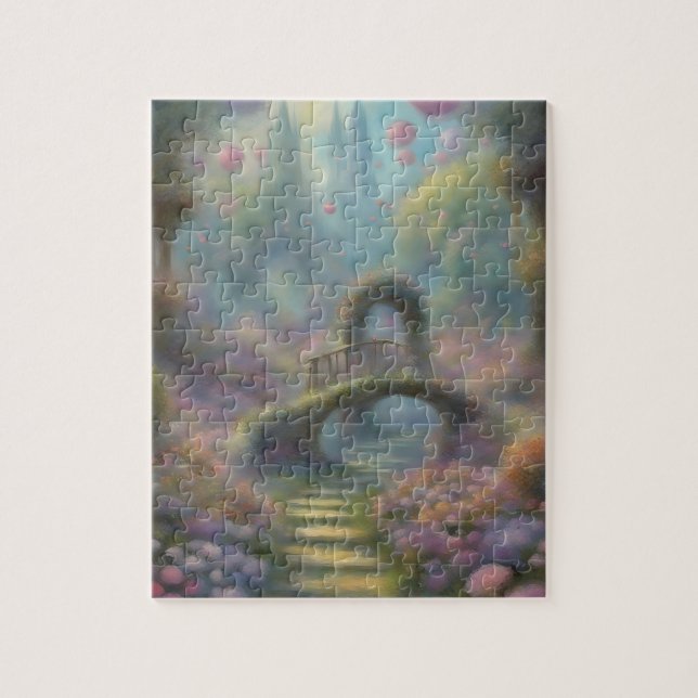 Puzzle Fantasía Estilo Monet Garden (Vertical)
