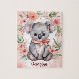 Puzzle Fantasía floral Niños personalizados de Koala