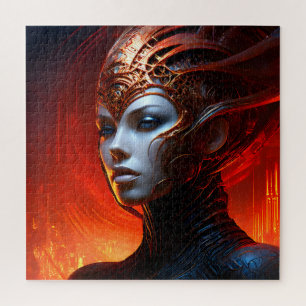 Puzzle Fantasía mágica mujer de arte
