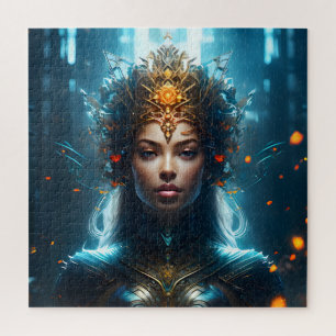 Puzzle Fantasía mágica mujer de arte