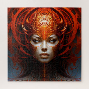 Puzzle Fantasía mágica mujer de arte