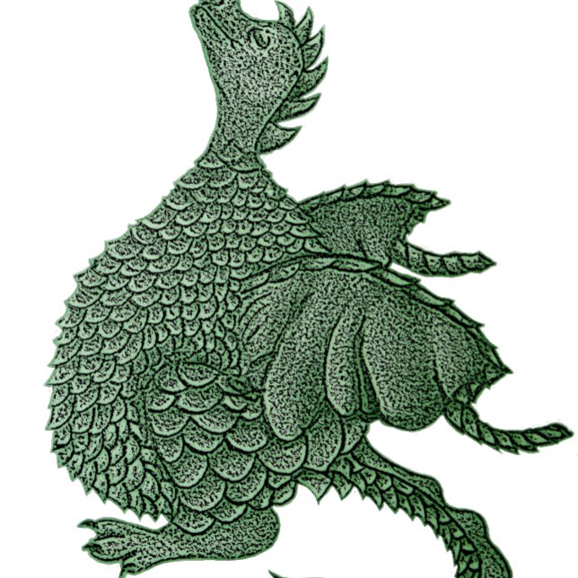 Puzzle fantasía mítica criatura dragón verde lindo (Subido por el creador)