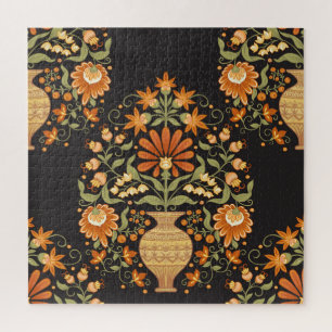 Puzzle Fantasía mogol: Opulencia floral retro