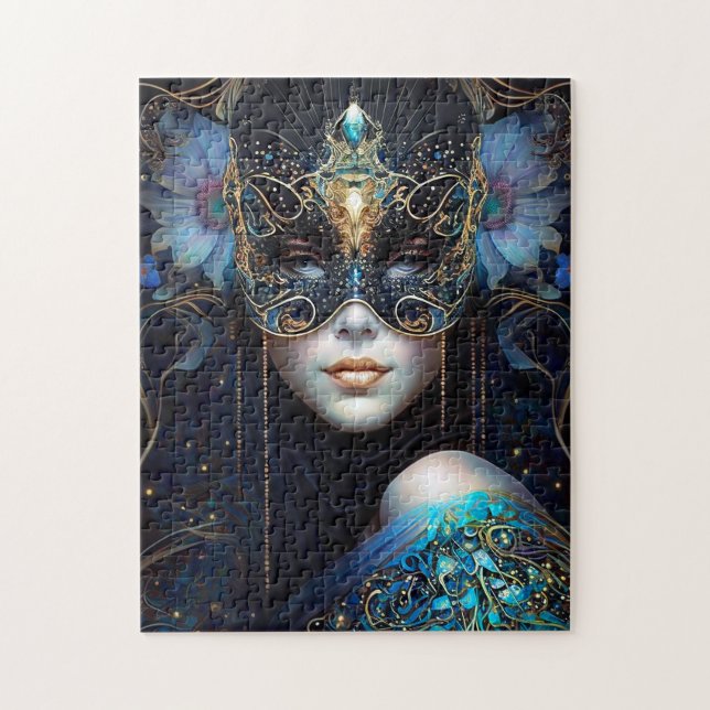 Puzzle Fantasía Mujer Con Máscara (Vertical)