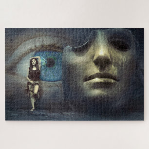 Puzzle Fantasía Ojo y máscara con las mujeres