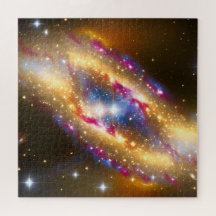Fantasía oro azul y nebulosa de diversión rosa ima