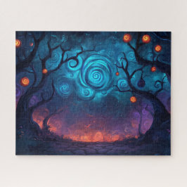 Puzzle Fantasía resplandeciente sobre el camino encantado