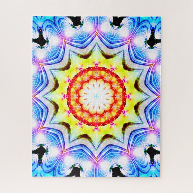 Puzzle Fantasía Sacerdote Mage Magial Vibrante Mandela (Vertical)