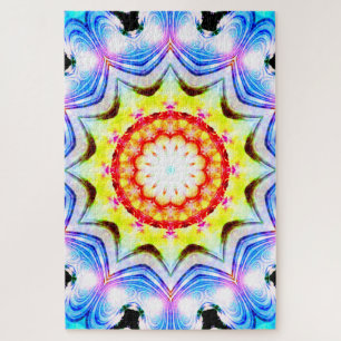 Puzzle Fantasía Sacerdote Mage Magial Vibrante Mandela