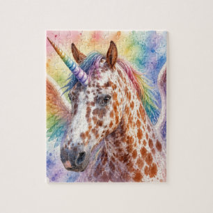 Puzzle Fantasia Surreal Appaloosa Unicornio Pegasus