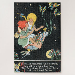 Puzzle Fantasiosas Niñas y Hadas de Época Victoriana