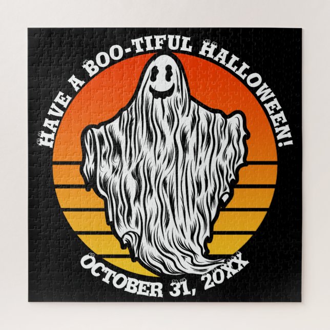 Puzzle Fantasma de Halloween tiene una hermosa cosecha re (Vertical)