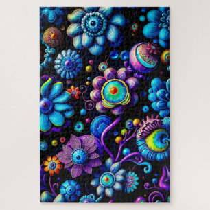 Puzzle Fantástico floro floral - Flora alienígena vibrant