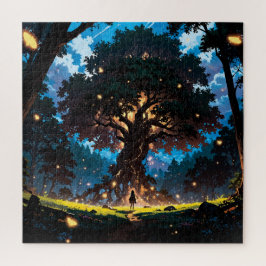 Puzzle Fantasy anime style forest