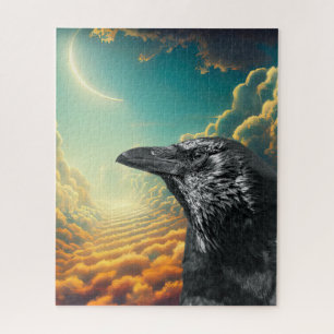 Puzzle Fantasy Moon Black Raven