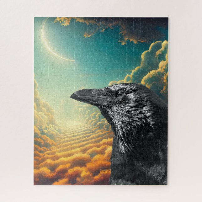 Puzzle Fantasy Moon Black Raven (Vertical)