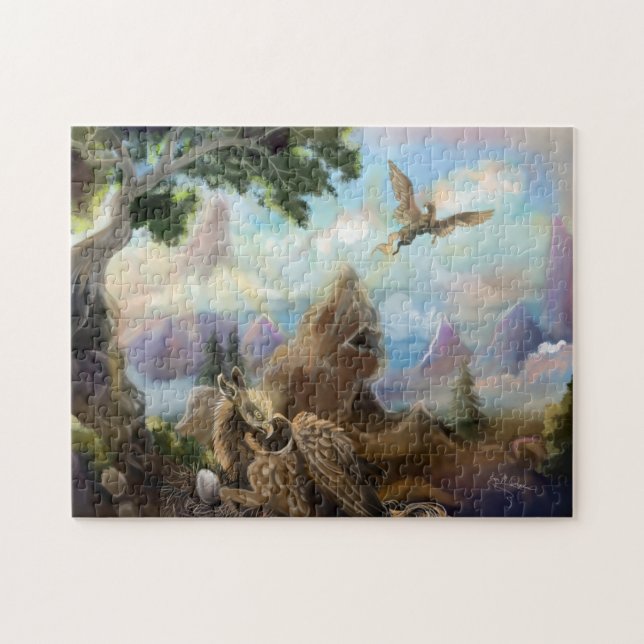 Puzzle Fantasy Mountains Griffin Nest (Horizontal)