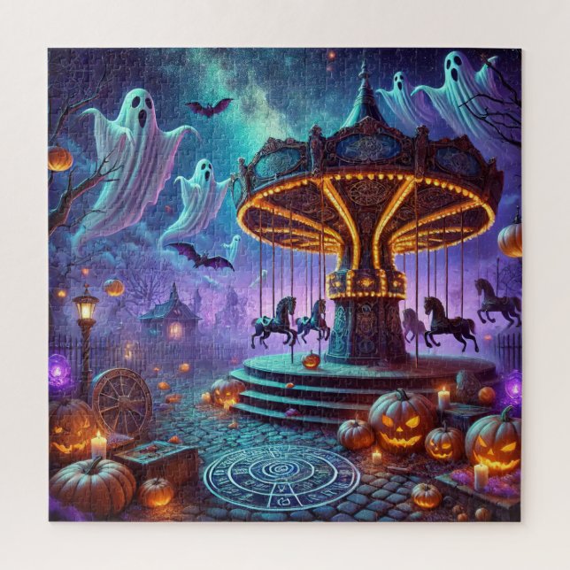 Puzzle Fantom Carousel Halloween (Vertical)