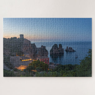 Puzzle Faraglioni y Tonnara en Scopello en Sicilia