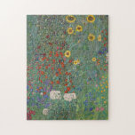 Puzzle Farm Garden Sunflowers, de Gustav Klimt Painting<br><div class="desc">La obra maestra del pintor austriaco imperial Gustav Klimt: Jardín de granja con girasoles</div>