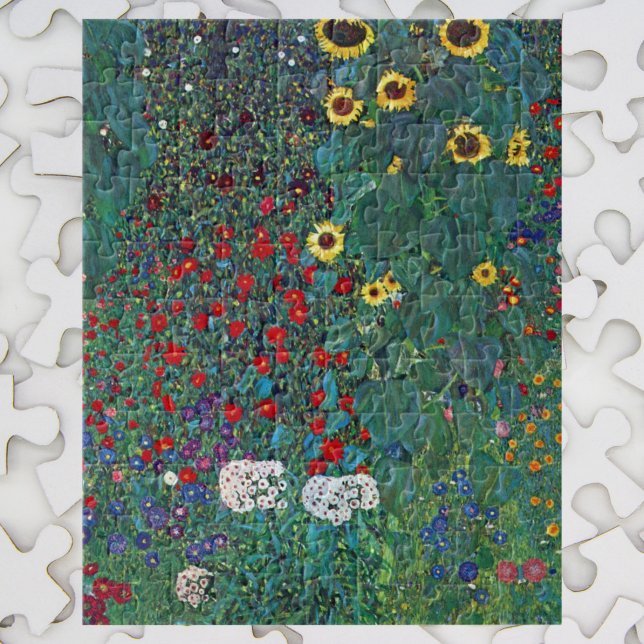 Puzzle Farmergarden w Sunflower por Klimt, Flores de époc (Subido por el creador)