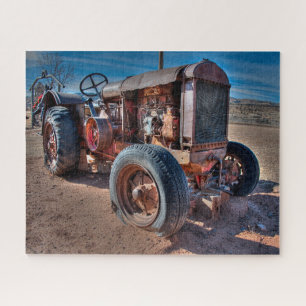 Puzzle Farms Rusty Antique Tractor