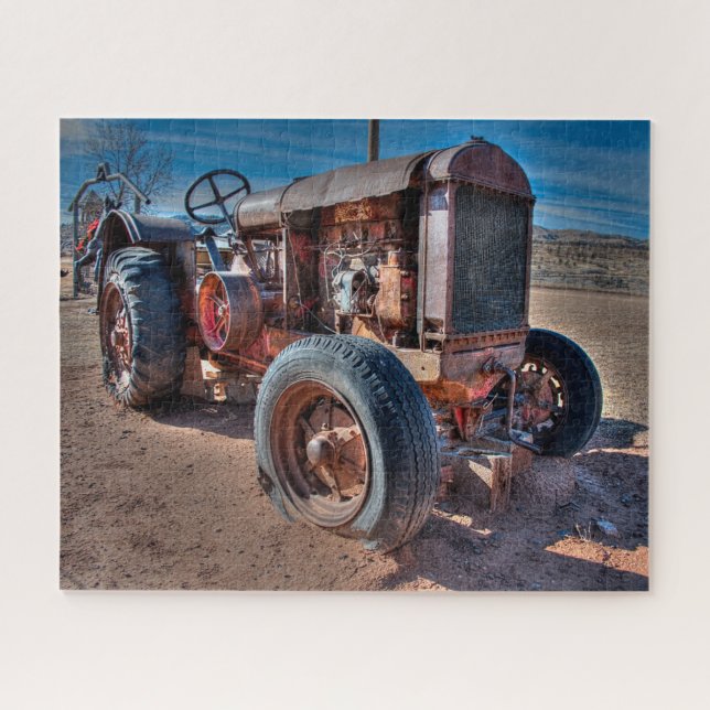 Puzzle Farms | Rusty Antique Tractor (Horizontal)