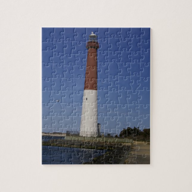 Puzzle Faro Barnegat Old Barney Lighthouse New Jersey Pho (Vertical)