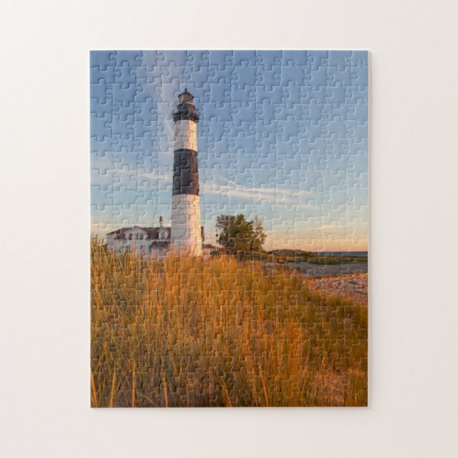 Puzzle Faro Big Sable Point En El Lago Michigan 3 (Vertical)