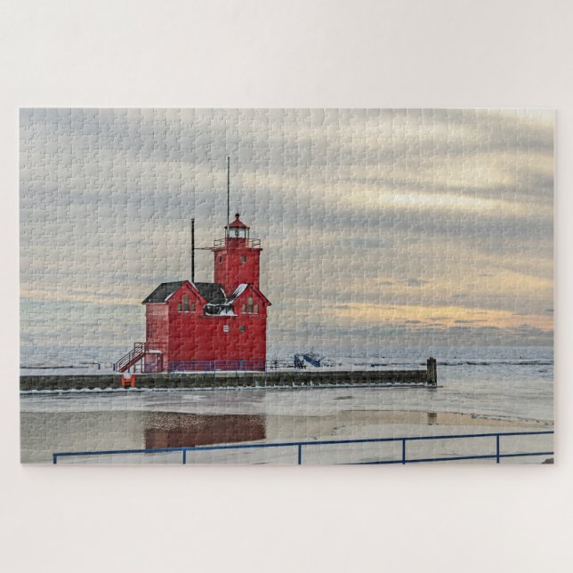 Puzzle Faro conocido como el gran rojo en Holanda Michiga (Horizontal)