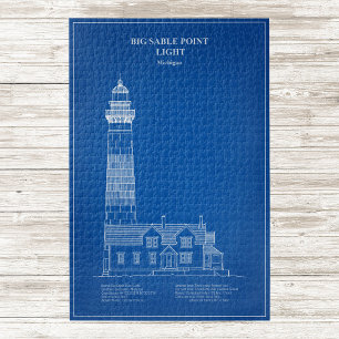 Puzzle Faro de Big Sable Point - Míchigan – DC