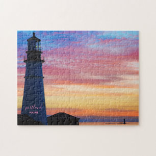 Puzzle Faro de cabeza de Portland del espectro Arcoiris S