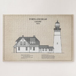 Puzzle Faro de cabeza de Portland - Maine - SBD