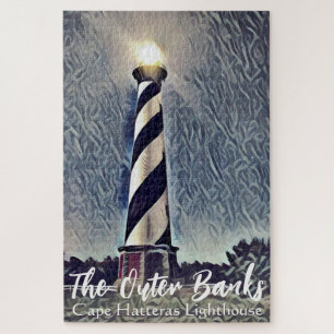 Puzzle Faro de Cape Hatteras Bancos Exteriores OBX NC