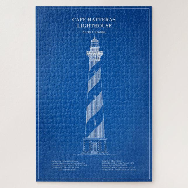 Puzzle Faro de Cape Hatteras - Carolina del Norte - AD (Vertical)