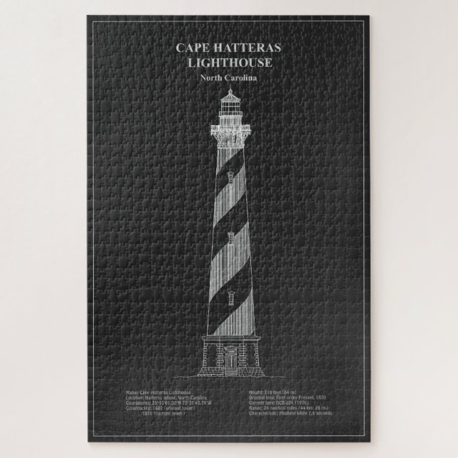 Puzzle Faro de Cape Hatteras - Carolina del Norte - PD (Vertical)