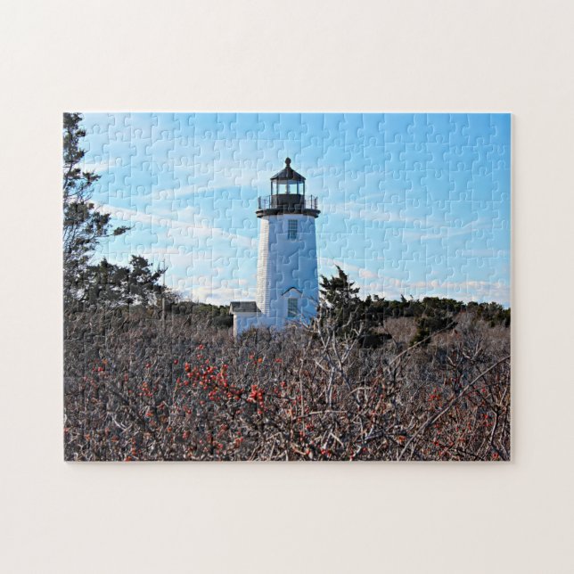 Puzzle Faro de Cape Poge, Chappaquiddick de Massachusetts (Horizontal)