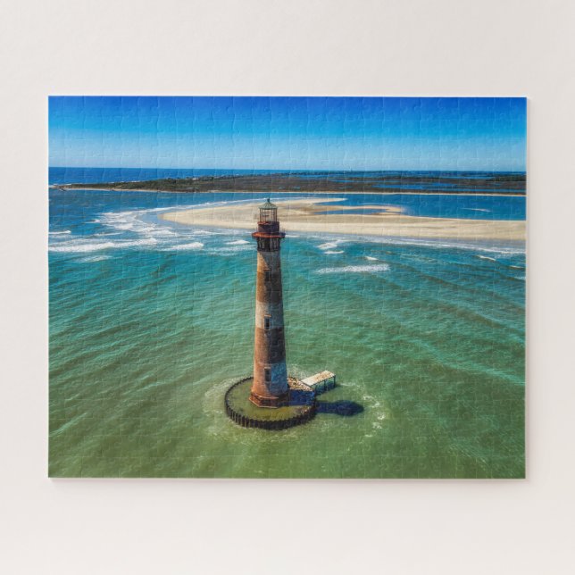 Puzzle Faro de Charleston South Carolina Morris Island (Horizontal)
