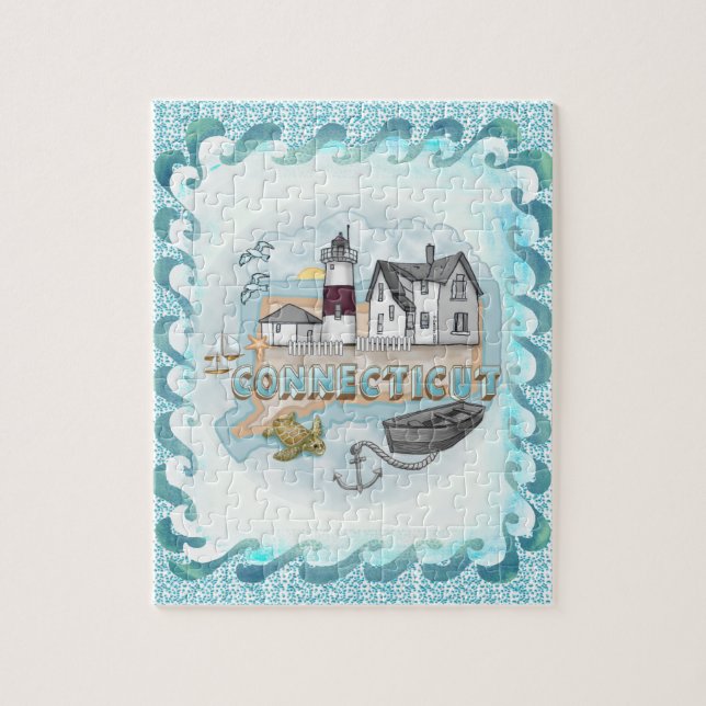 Puzzle Faro de Connecticut (Vertical)