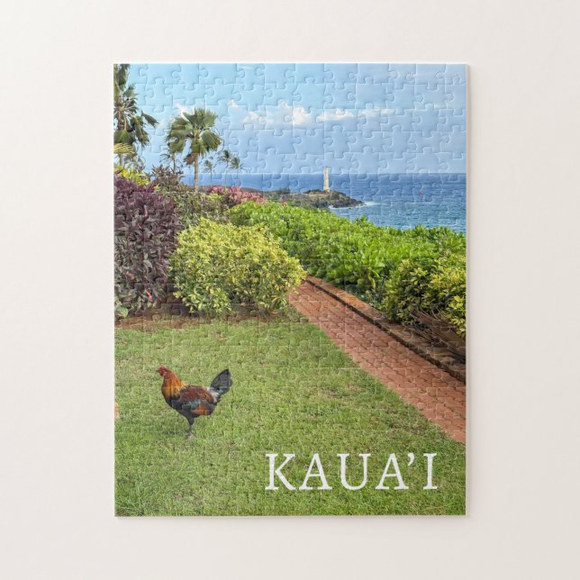 Puzzle Faro de Kauai Ninini Point Hawaii (Vertical)