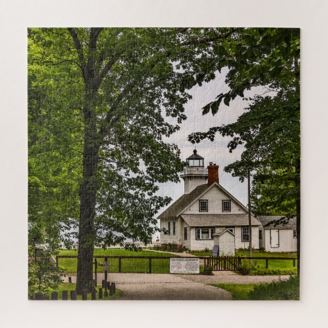 Puzzle Faro de la antigua misión - 676 piezas (Vertical)