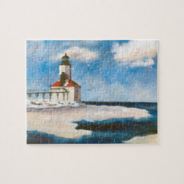 Puzzle Faro de la ciudad de Michigan