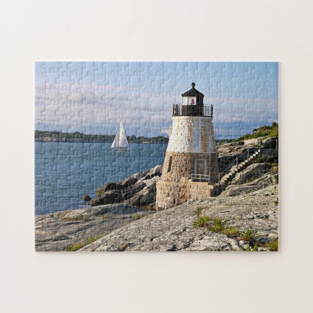 Puzzle Faro de la colina del castillo, Rhode Island (Horizontal)