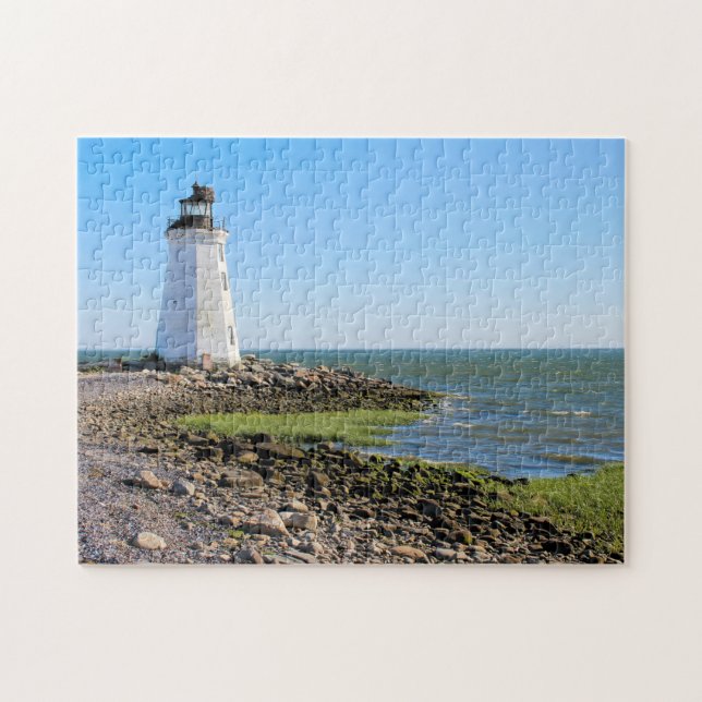 Puzzle Faro de la isla de Fayerweather, Connecticut (Horizontal)